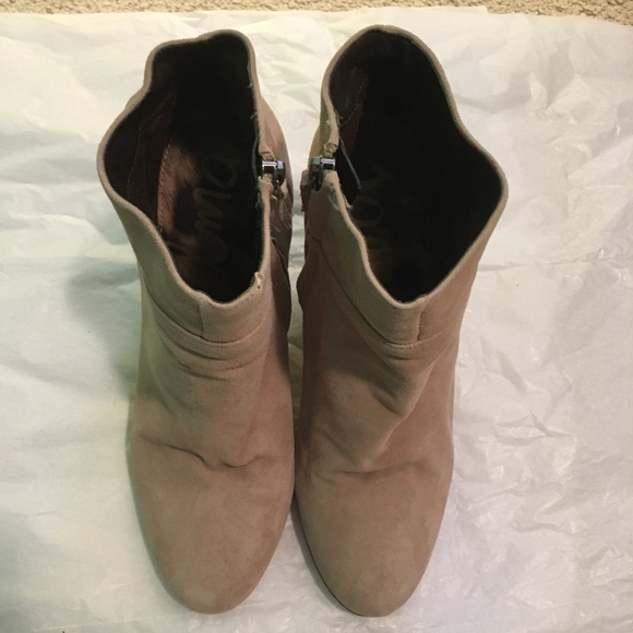 Sam Edelman light beige booties suede 8m used - Picture 7 of 8